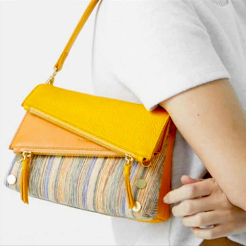 NWT Hammitt $395 16671 Dillon Small Tangerine 6-Way Baguette Bag